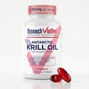 Research Verified Antarctic Krill Oil 2000mg - Support Heart Function & Joints, Boost Cognition - MSC zertifiziert, nachhaltig bezogen - 60 Softgels - Made in the USA