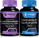 WELLNESS LABSRX Glucosamin Chondroitin MSM | Magnesium Glycinat Kapseln