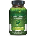 Irwin Naturals Aloe & Triphala Active Cleanse + Probiotika - 60 flüssige Softgels - Natürliche Verdauungsunterstützung - Sanfte, effektive Detox + Eliminierung 2-teilige Colon-Pflege - Nourish + Balance