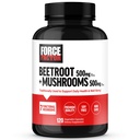 FORCE FACTOR Beetroot + Pilz-Ergänzung für große Gesundheit, Beet Root Capsules mit 7 Functional Mushrooms, Lion’s Mane, Cordyceps, & More, Soy Free, Non-GMO, 120 Kapseln