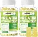 ElevateLife Creatine Monohydrate Gummies 5g für Herren Frauen - Zuckerfreie Kaubare Beilage. 180 Gummis Zitrone