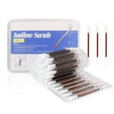 50 Packung Jodabstriche mit Povidon-Jodlösung | Tragbare Erste Hilfe für Schnitte, Schrotte und Verbrennungen | PP Case inklusive, Home Emergency, Camping, Sportverletzung Pflege