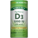 Nature's Truth D3 1000 IE | 250 Softgels | Essential Vitamin D | Non-GMO & Gluten Free Supplement
