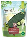 Lebensmittel zu leben Bio Spirulina Pulver, 4 Pfund — Non-GMO, Kosher, Raw Blue-Green Algae, Vegan Superfood, Bulk, Non-Irradiated, Pure Vegan Green Protein, Reich an Vitaminen & Minerals, Groß für Getränke