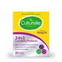 Culturelle 3-in-1 Komplette probiotische tägliche Formel, Einmal pro Tag probiotische Ergänzung, hilft Ihr Verdauungssystem arbeiten besser, unterstützt natürliche Immunabwehr, Plus Omega 3's, Non-GMO, 30 Count