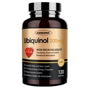 ZEBORA Ubiquinol CoQ10 200mg Softgels, 4-in-1 Leistungsstarkes Antioxidans für Herz- und Gefäßgesundheit, essentiell für Energieproduktion, Max Absorptionsaktive Form von CoQ10, 120 Softgels