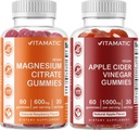Vitamatic Magnesium & Apfel Apfel Apfelessig Gummi - 60 Vegan Graf Jede