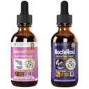 Rejuvica Health Balanced Femme + NoctuRest - Unterstützung Weibliche Balance + Schlaf - Flüssige Lieferung für bessere Absorption - Dong Quai, Melatonin, Maca, Hops, Kamille, Theanine & More!