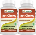 Best Naturals Tart Cherry Extract 1000 mg 120 Kapseln (120 Count (Pack von 2))