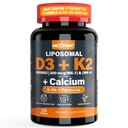 Vitamin D3 20.000 IU + Vitamin K2( MK7 )200mcg - Optimales Vitamin D3 & K2 Softgel - Starke Knochen & Muskeln, Kalziumabsorption & Immununterstützung, Hilfreich Vitamin D Defizite, leicht zu schlucken, Non GMO