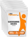 BulkSupplements.com Glucosamin-Sulfatpulver - Glucosamin-Ergänzung, Joint Support Supplement - Glutenfrei, 1g pro Servierung, 1kg (Pack mit 5) (11 lbs)