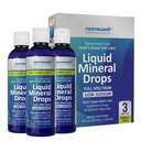 Flüssige Mineraltropfen - Spurenmineralergänzung | Vollspektrumminerale | Ionisches flüssiges Magnesium, Chlorid, Kalium | Niedriges Natrium | Energie, Elektrolyte | 288 Tagesversorgung, 8 fl oz (Paket von 3)