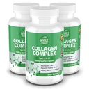 Multi Collagen Protein Peptide Supplement Kapseln - 1800mg Collagen Complex Types I, II, III, V, X - Joint Support, Gesundes Haar, Haut, Nägel, Beauty Vitamine, 100% natürlich, Non-GMO 270ct (3)