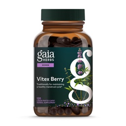 Gaia Herbs Vitex Berry - Unterstützt Hormon Balance & Fruchtbarkeit für Frauen - Gesunde Progesterone für Menstrual Health - 120 Vegan Caps (60-Day Supply)