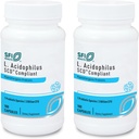 Klaire Labs SFI Health L. Acidophilus - 3 Billion CFU Lactobacillus Probiotic, Pure SCD Entsprechende Formel für Männer und Frauen, Allergiker & Non-Dairy (100 Kapseln, 2 Packung)