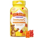 L’il Critters Immune C Daily Gummy Supplement Vitamin für Kinder, für Vitamin C, D und Zink für Immununterstützung, Orange, Zitronen, Erdbeere und Kirsche Flavors, 190 Gummi (Packaging Mai Vary)