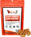 VITINITY Lung Cleanse Respiratory Immun Support Supplement,25+Key Ingredient Lung Health Detox für Atmung, Asthma, Saisonale Allergie Tablet (15 Tage)