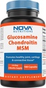 Nova Nutritions Triple Strength Glucosamin Chondroitin MSM 2600mg / Serving Kapseln, unterstützt gesundes Gelenk, Knorpel und Bindegewebe - fördert Gelenkkomfort und Flexibilität