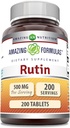 Erstaunliche Formeln Rutin 500mg 200 Tabletten Ergänzung | Non-GMO | Gluten Free | Made in USA