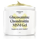 Glucosamin Chondroitin MSM Gel (4 oz) - mit Glucosamin, Chondroitin, MSM & Bromelain zur Unterstützung der gemeinsamen Gesundheit– für Frauen und Männer (90 Tage Versorgung)