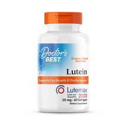 Ärzte Beste Lutein, unterstützt Augengesundheit & Performance, Non-GMO, Glutenfrei, 20 mg, 60 Softgels
