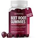 Beet Root Gummies mit COQ10 & Granatapfel - Nitric Oxid Supplement für Männer und Frauen - Beetroot für Ausdauer, Leistung, Erholung - Vegan, Non-GMO, Glutenfrei - Gemischte Berry Flavor, 30 Count