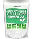 XPRS Nutra Mikrokristallines Cellulosepulver - Odorless Cellulosefaserpulver - 100% reines pulverisiertes Celluloseergänzungsmittel ist eine unlösliche Faser für Säulenbindemittelmischung und Zellulosepaste (1.10 Pfund)