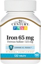 Eisen 65 Mg Eisensulfat 325 Mg Tabletten, 120 Zähler (Pack von 2)
