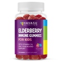 Elderberry Gummies für Kinder mit Zink und Vitamin C - Immununterstützungsergänzung für Kinder - 120 Count, Vegan, Berry Flavor - Bequeme tägliche Verteidigung mit Antioxidantien und essentielle Nährstoffe