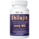 2000 MG Shilajit Supplement,Shilajit Resin Organic,Shilajit Capsules,100% reine Shilajit mit 85+ Trace Minerals & 60% Fulvic Acid,Boost Energy & Immunity,Vegetarisch,Natural,60 Kapseln