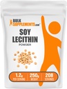 BulkSupplements.com Soy Lecithin Powder - Lecithin Supplement, Nahrungsergänzungsmittel, Lebensmittelklasse - Glutenfrei, 1.2g pro Servierung, 250g (8.8 oz) (Pack von 1)