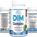 DIM-Ergänzung – 150mg DIM (Diindolylmethan), Broccoli, Calcium D-Glucarate & Bioperine - Hormon Balance für Männer und Frauen, Estrogen, Menopause Balance - 60 Kapseln