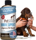 PetSilver Immununterstützung, Natural Nebulizer Lösung, fördert Atmungsaktive Gesundheit in Katzen & Hunde, Allergien, Sinus & Cough Behandlung, einfach zu bedienen, patentiertes Chelat Silber, Made in USA, 16 fl oz