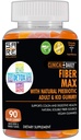 CLINICAL DAILY Fiber Max, Vegan High Fiber Gummies für Erwachsene und Kinder. Verstopfung Relief für Erwachsene und Kinder, Prebiotic Inulin Fiber Supplement Gummies. 90 Glutenfreie abführende Gummis für die Darmreparatur