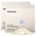Promix Hydrolysierte Collagen Peptide - Typ 1 Gras Fed Collagen, 4.7g Glycin, Typ 3 bioaktive Peptide - Unflavored - 2.5 Pound (Pack von 2)