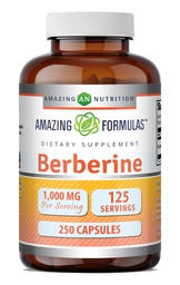 Erstaunliche Formeln Berberine 1000mg Pro Servieren 250 Kapseln Ergänzung | Non GMO | Gluten Free | Made in USA- Proudly Made in USA with Guaranteed Purity & Potency