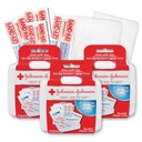 Johnson & Johnson First First Aid Kit Travel Size (Pack of 3 -- First Aid Kit for Car, Office, Purse)