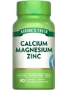Nature's Truth Calcium Magnesium Zink | 90 Coated Caplets | Vegan, Non-GMO, und glutenfreie Ergänzung