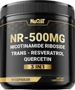 NAD+ Ergänzung mit Nicotinamid Riboside, Resveratrol, Quercetin - 90 Count - 90 Tage Versorgung