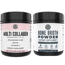 Left Coast Performance Pure Bone Broth und Multi Collagen Powder für Gelenk, Haar, Haut und Nägel unterstützen