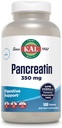 KAL Pancreatin 350mg, Verdauungsenzyme für Frauen und Männer, Pankreasenzyme für Verdauungsunterstützung, Glutenfrei, Non-GMO, schnelle Zersetzung, 60-Tage-Garantie, 500 Servietten, 500 Tabletten