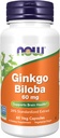 JETZT Nahrungsergänzungsmittel, Ginkgo Biloba 60 mg, 24% Standardisierte Extrakt, Non-GMO Projekt Verifiziert, 60 Veg Kapseln