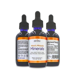 Dirobi Mimi's Miracle Minerals Fulvic Acid Humic Acid - Mineral Blend Drops Supplement, Flüssige Trace Minerals 70 Ionic Minerals - Organische Pflanze abgeleitet (2 oz 60 Tage Versorgung)