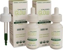 Chloroglow flüssige Chlorophyll Sauerstoff Tropfen 3000mg | Stoffwechselergänzung | Immununterstützung | Natürliche Detox |Altitude Krankheitshilfe | Körperdeodorizer 30ml (Pack mit 2)