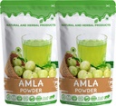 Organic Amla Powder for Eating & Drinking, for Eating, for Hair Growth Organic, for Eating Pure, Amla Powder for Drinking, for Black Hair, Juice for Weight Loss Pack 2