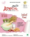 Adecil Instant Sprouted Baby Food for 6 Months+ | Just Add Hot Water/Milk | Germinated Ragi, Chickpea & Brown Rice Porridge | Natural Red Banana Flavour, No Added Sugar, Preservative Free, 300g
