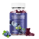 Glucosamin Chondroitin Gummies - 3000MG Extra Strength Joint Support Supplement mit MSM & Elderberry, Flexibilität, antioxidative Immununterstützung Gummy für Erwachsene, Männer und Frauen 90 Blueberry Gummies