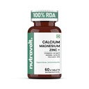 Calcium Magnesium Zinc Tablets with Vitamin D3 & K2 (MK7), Moringa, Alfalfa, Folic Acid & B12 | Bone, Joint & Immunity Support | 60 Tablets (Pack of 2)