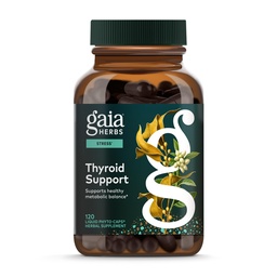 Gaia Herbs Schilddrüsenunterstützung - Hergestellt mit Ashwagandha, Kelp, Brown Seaweed & Schisandra, um gesunden Metabolic Balance & Overall Well-Being* - 120 Vegan Liquid Phyto-Capsules (40-Day Supply)