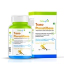 Haleup 99% Pure Trans-Pterostilbene with Resveratrol | Potent Antioxidant | High Bioavailability | Promotes Healthy Ageing | Skin Health (1 pack X 60s count)